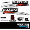 Suzuki DF5 5hp four stroke outboard engine decals/sticker kit - pre 2010
