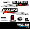 Suzuki DF6 6hp four stroke outboard engine decals/sticker kit - pre 2010