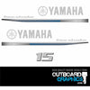Yamaha 15hp four stroke (2013) outboard engine decals/sticker kit