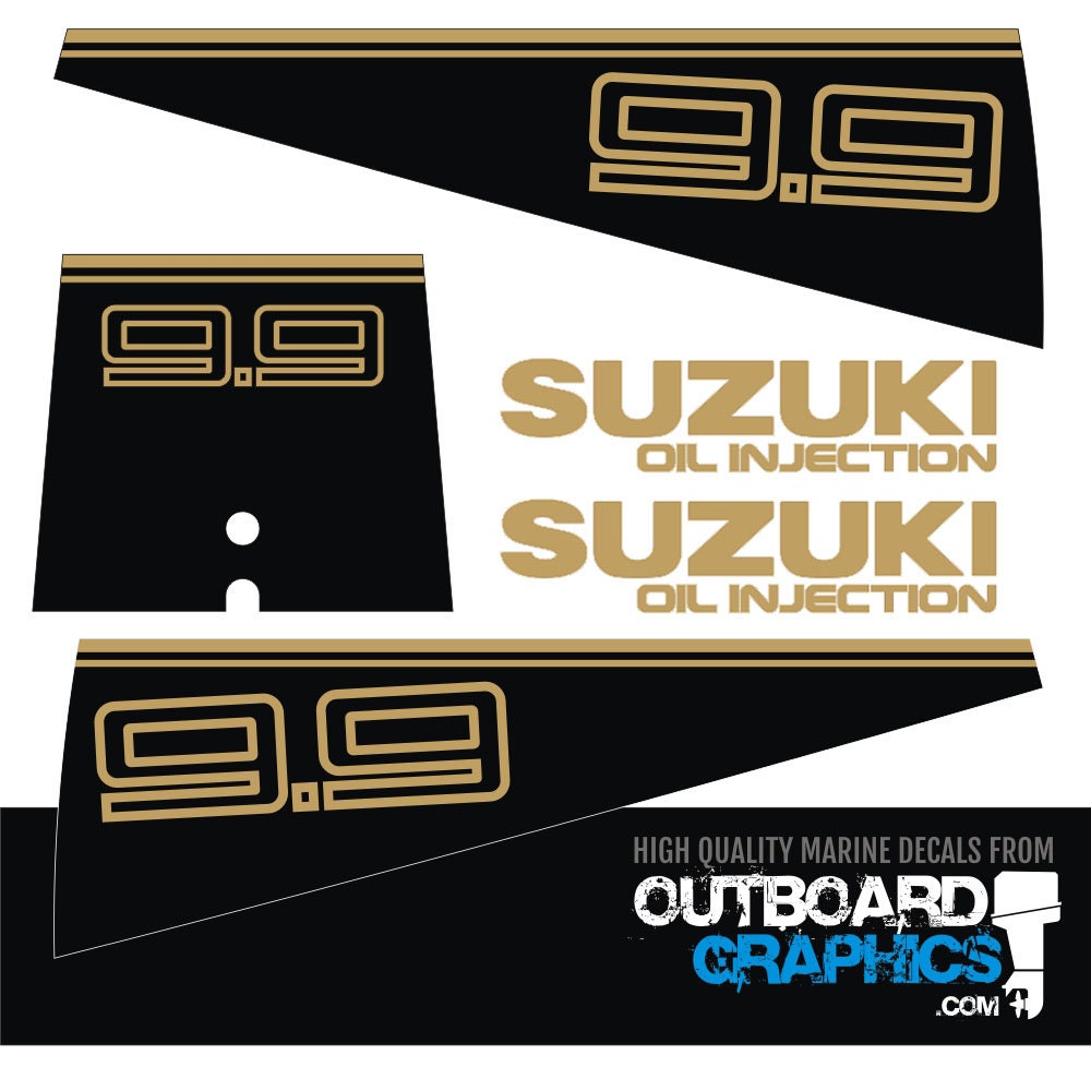 Yamaha 9.9hp 2-Stroke Outboard Decal/Sticker Kit – Outboard Graphics UK