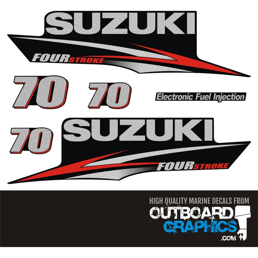 Engine Room Sticker Suzuki DF70 70hp four stroke outboard engine decals/sticker kit - post ...