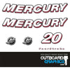 Mercury F20 20hp four stroke outboard decals/sticker kit